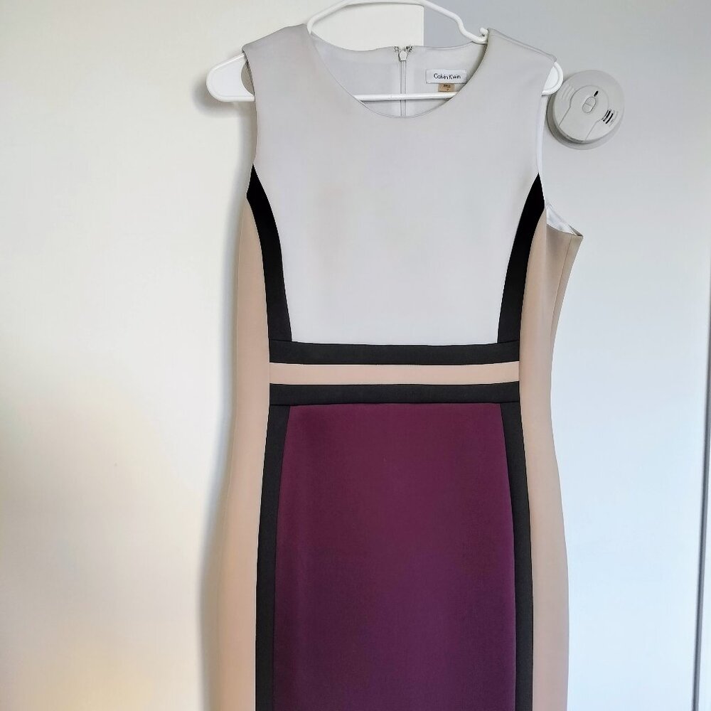 Calvin Klein Women's Colorblock Sheath Dress - Size 12